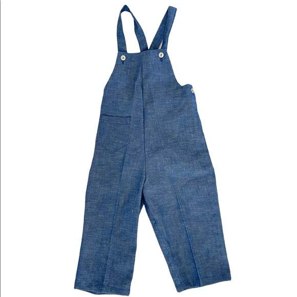 Kid Bits Boys 4T Overalls Pant and Reversible Jacket Combo Set - Picture 2 of 10